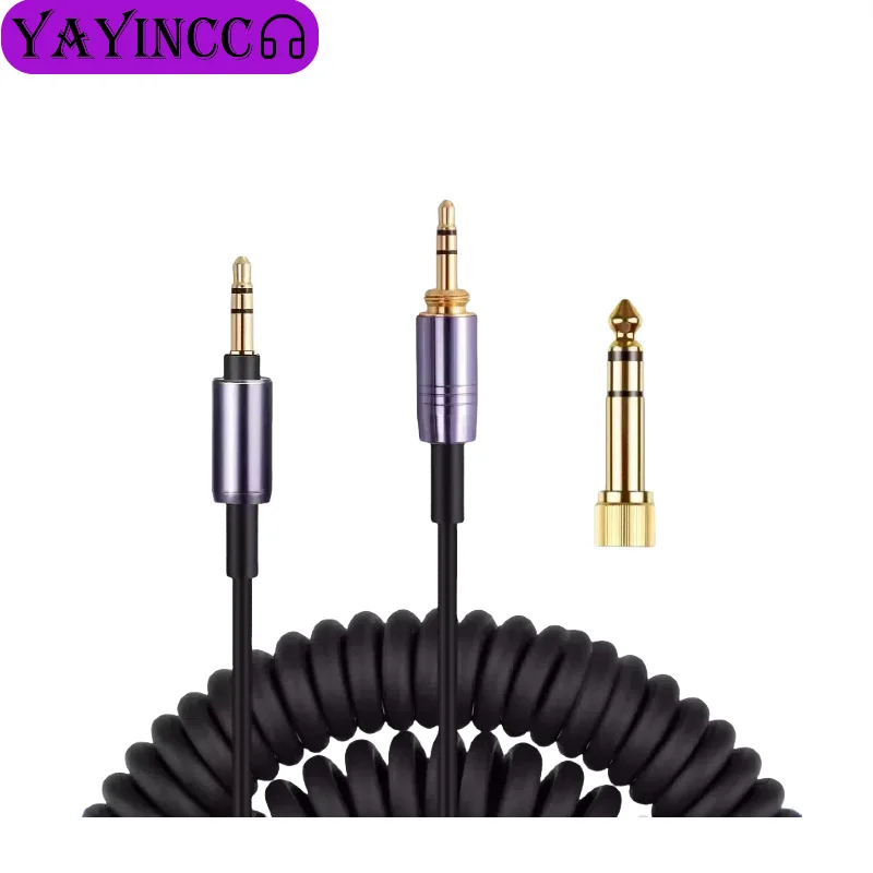 Audio Technica Headphone Ath-Ws660Bt - Replacement 3.5MM+6.35MM Plugs Spring Relief Coiled