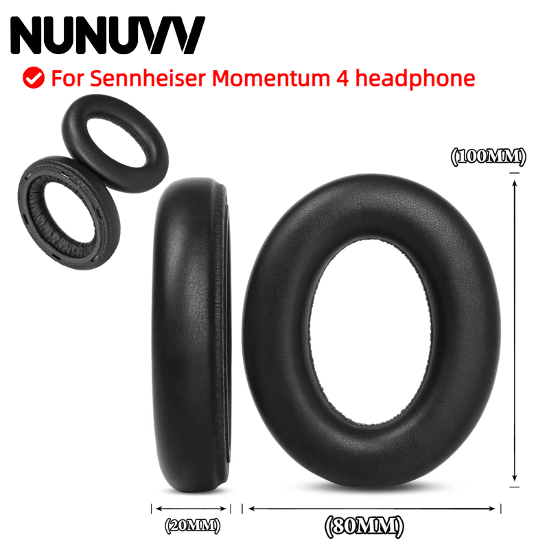 NUNUVV Ear pads With plastic b - Sennheiser Headphone Momentum 4 评论和价格
